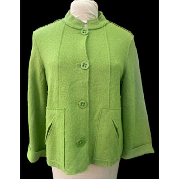 Coldwater Creek Boiled Wool Blend Sz. S Sweater/Shacket/Sweater - Picture 2 of 15